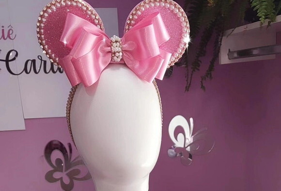 Fantasia Minnie Luxo Completa. Tamanho 1 ou 2 Anos