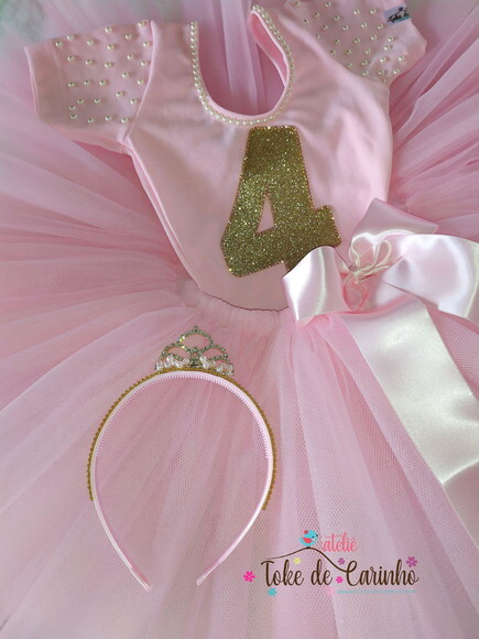 Fantasia Princesa Realeza Luxo. Tamanho 6 a 10.