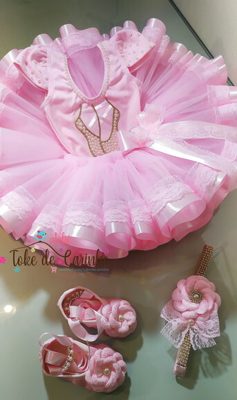 Fantasia Tema bailarina Luxo. Tamanho 1 ou 2 Anos.