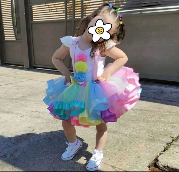 Fantasia Tema circo. Tamanho 4 ou 6..