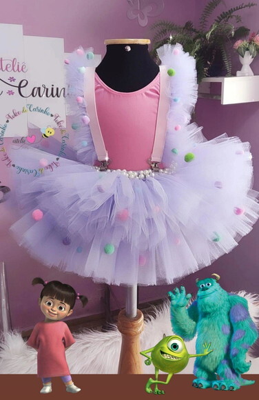 Fantasia Tema monstros Sa, Boo.tamanho 1 ou 2/3 Anos.