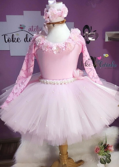 Fantasia/look bailarina Luxo. Tamanho 8 ou 10 Anos