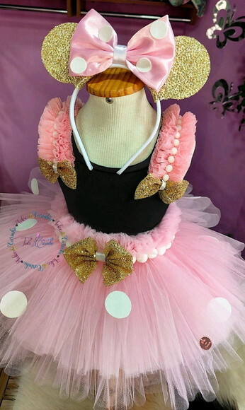 Fantasia/look Minnie Luxo . Tamanho 3 a 6 Anos.