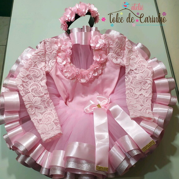 Fantasia/look Tema bailarinacompleta. Tamanho 1 ou 2 Anos