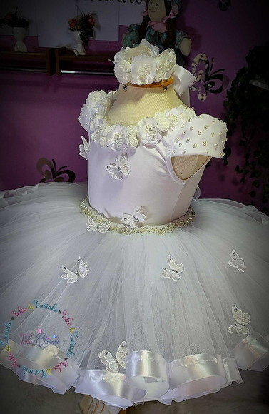 Look jardim da Bailarina Luxo. Tamanho 3 a 6 Anos.