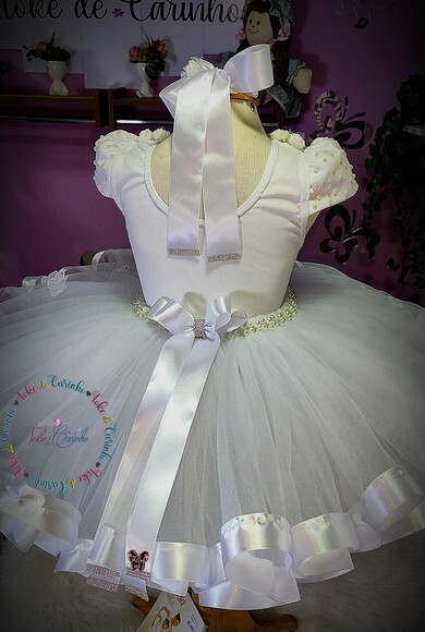 Look jardim da Bailarina Luxo. Tamanho 3 a 6 Anos.