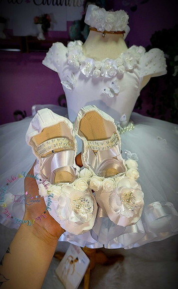 Look jardim da Bailarina Luxo. Tamanho 3 a 6 Anos.