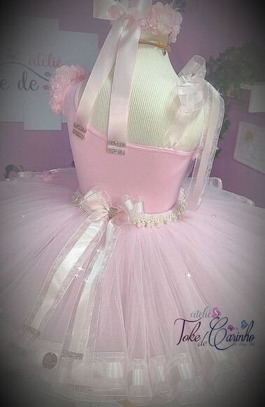 Look jardim da Bailarina Luxo. Tamanho 3 até 6 Anos.