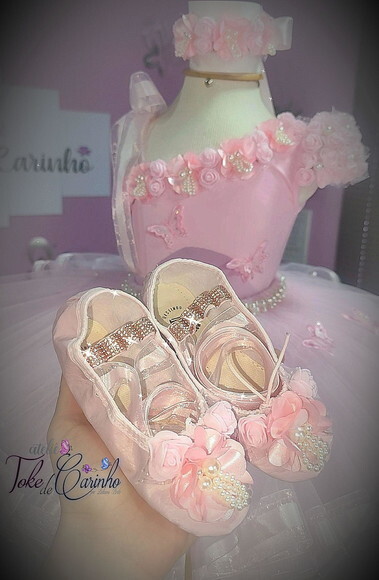 Look jardim da Bailarina Luxo. Tamanho 7 a 10 Anos.