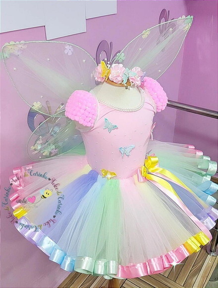 Look jardim Encantado/fada . Tamanho 4 ou 6 Anos.