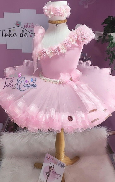 Look Bailarina Completa 5 Peças. Tamanho 12 ou 14.