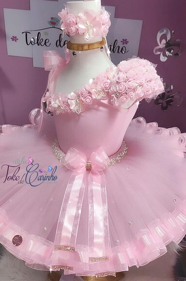 Look Bailarina Completa 5 Peças. Tamanho 12 ou 14.