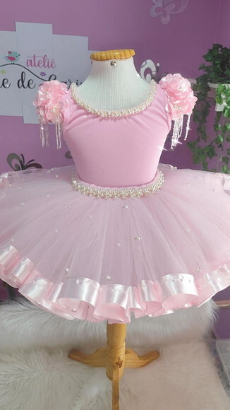 Look Bailarina Luxo 2 Peças. Tamanho 11 até 14 Anos.