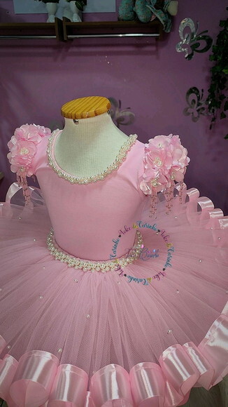 Look Bailarina Luxo 2 Peças. Tamanho 3 até 6 Anos.