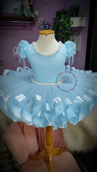 Look Bailarina Luxo 2 Peças. Tamanho 7 até 10 Anos.