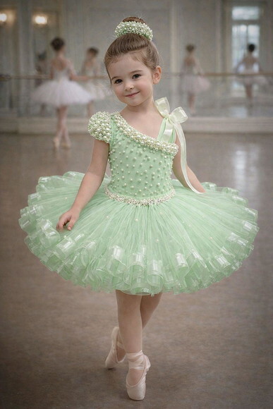 Look Bailarina Luxo 3 Peças. Tamanho 3 até 6 Anos.