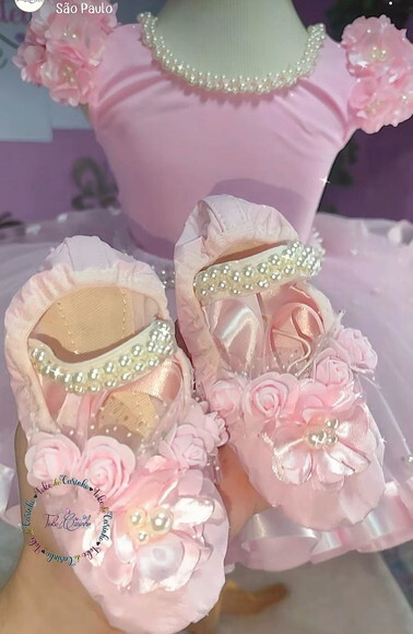 Look Bailarina Luxo Completa 4 Peças. Tamanho 3 até 6 Anos.
