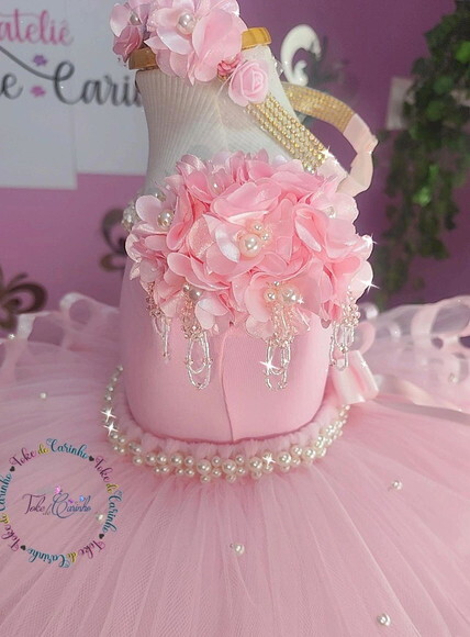 Look Bailarina Luxo Completa 4 Peças. Tamanho 3 até 6 Anos.