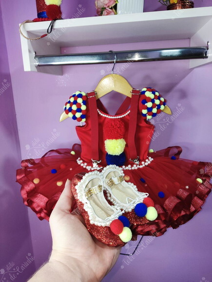 Look Completo Tema circo. Tamanho 4 ou 6 Anos.