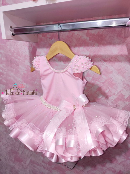 Look de Festa Luxo. Tamanho 1 ou 2 Anos.