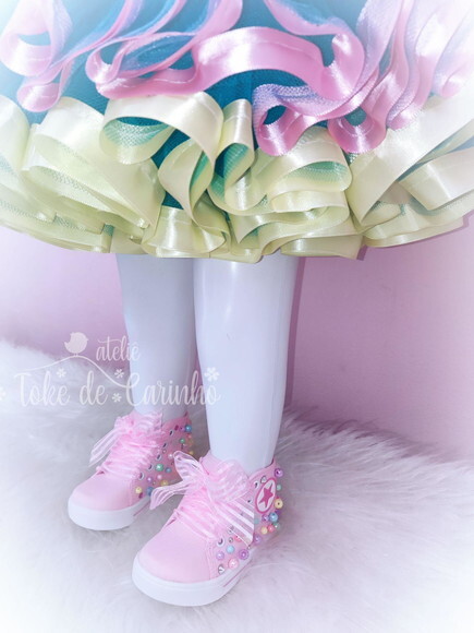 Look Fantasia Tema doces Com Tênis. Tamanho 1 Ou 2.