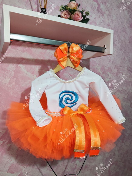 Look infantil tema Moana. Tamanho 1 ou 2 anos