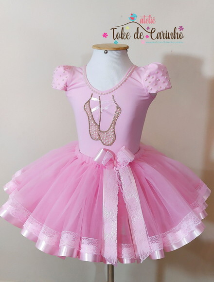 Look Tema bailarina. Tamanho 3 a 6 Anos