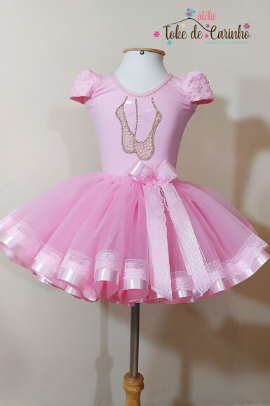 Look Tema bailarina. Tamanho 3 a 6 Anos