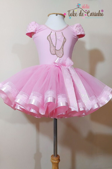Look Tema bailarina. Tamanho 3 a 6 Anos