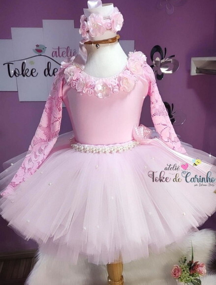 Look/fantasia bailarina Luxo. Tamanho 12 ou 14 Anos