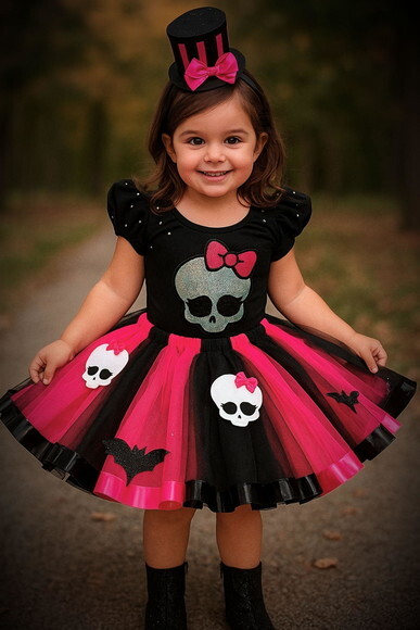 Look/fantasia monster High. Tamanho 4 ou 6 Anos.