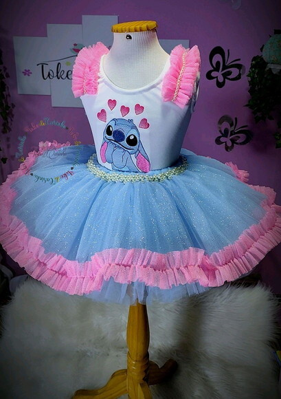 Look/fantasia stitch. Tamanho 3 até 6 Anos.