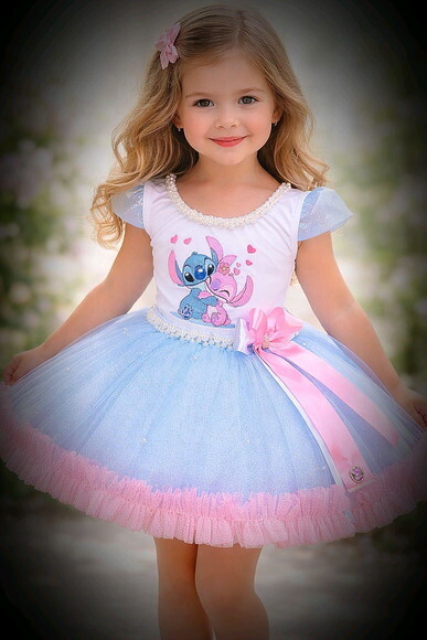 Look/fantasia stitch. Tamanho 3 até 6 Anos.