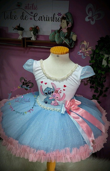 Look/fantasia stitch. Tamanho 3 até 6 Anos.