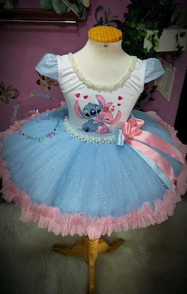 Look/fantasia stitch. Tamanho 3 até 6 Anos.
