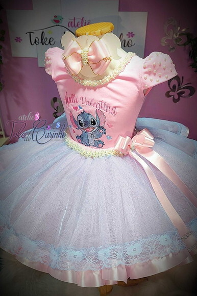 Look/fantasia stitch. Tamanho 3 até 6 Anos.