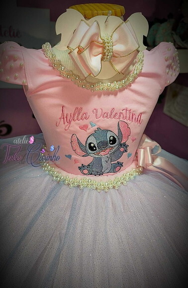 Look/fantasia stitch. Tamanho 3 até 6 Anos.