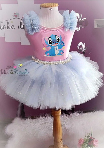 Look/fantasia stitch. Tamanho 3 até 6 Anos.