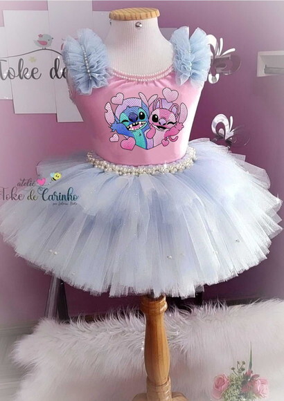 Look/fantasia stitch. Tamanho 3 até 6 Anos.