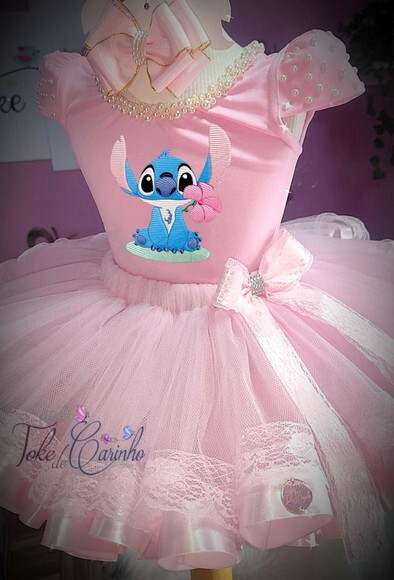 Look/fantasia stitch. Tamanho 3 até 6 Anos.