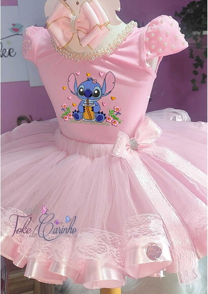 Look/fantasia stitch. Tamanho 3 até 6 Anos.