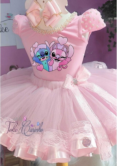 Look/fantasia stitch. Tamanho 3 até 6 Anos.