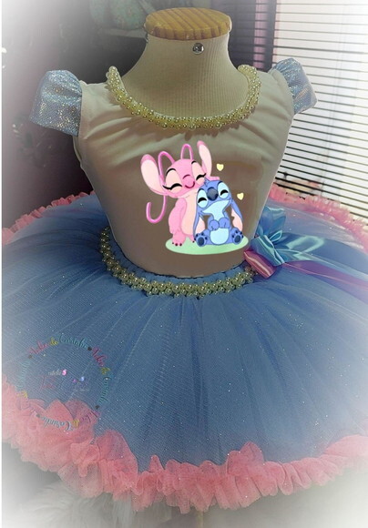 Look/fantasia stitch. Tamanho 3 até 6 Anos.