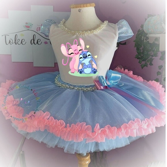 Look/fantasia stitch. Tamanho 3 até 6 Anos.
