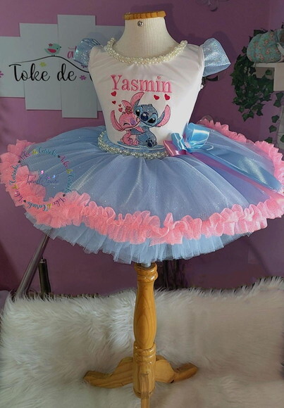 Look/fantasia stitch. Tamanho 3 até 6 Anos.