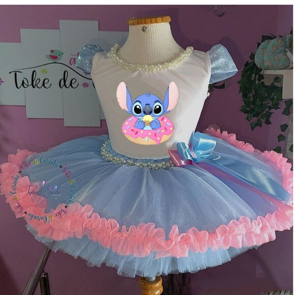 Look/fantasia stitch. Tamanho 3 até 6 Anos.