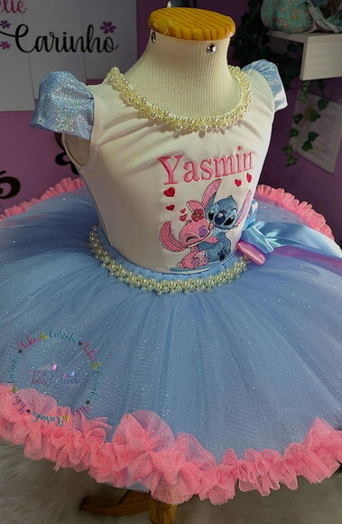 Look/fantasia stitch. Tamanho 3 até 6 Anos.