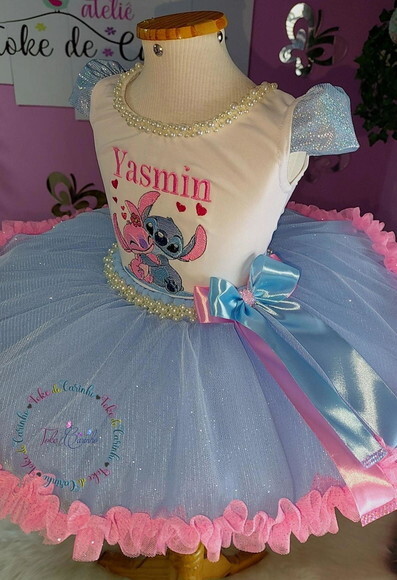 Look/fantasia stitch. Tamanho 3 até 6 Anos.