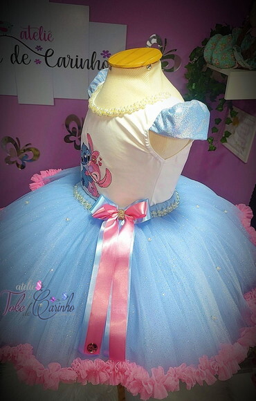 Look/fantasia stitch. Tamanho 3 até 6 Anos.