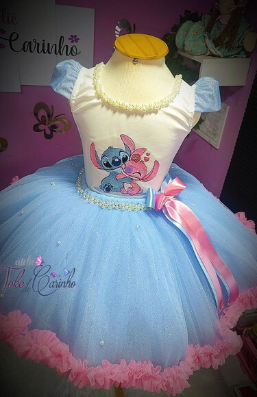 Look/fantasia stitch. Tamanho 3 até 6 Anos.